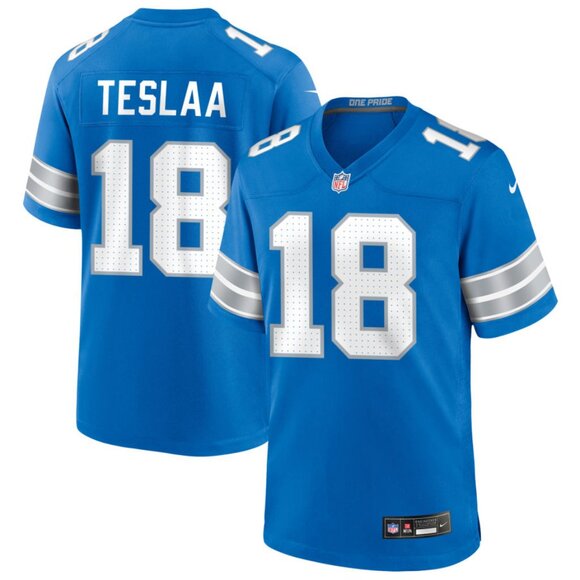 Mens Youths Kids Womens Isaac TeSlaa Blue Stitched Jersey